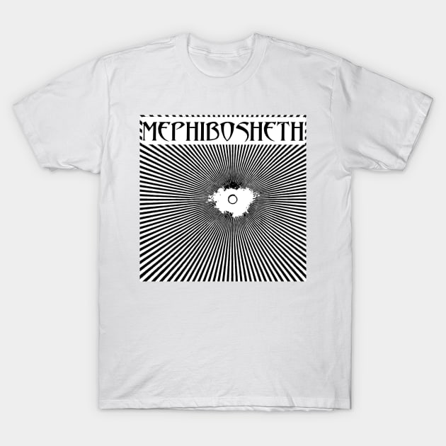 Meshuggah Album Cover Parody Mephibosheth Metal Logo T-Shirt by thecamphillips